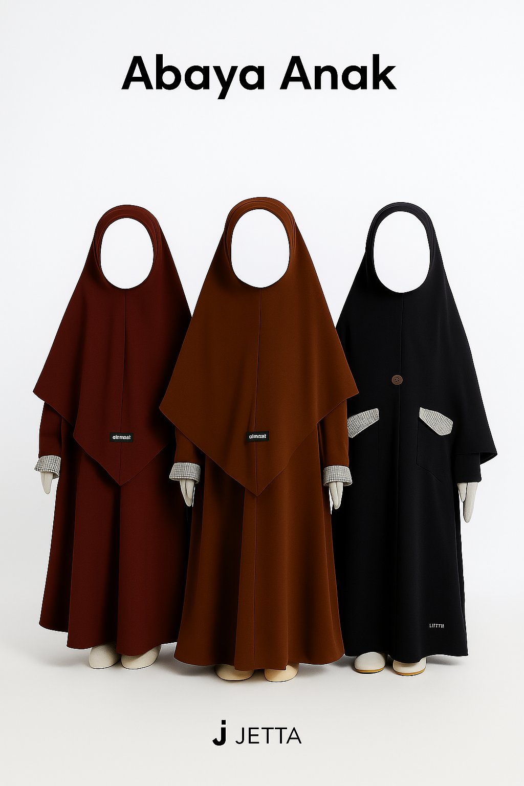 Abaya + Khimar Anak